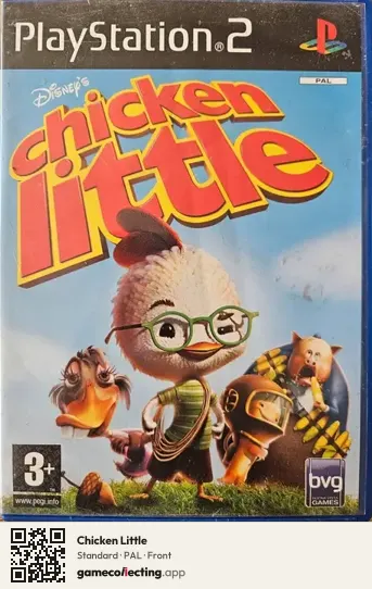 Chicken Little PlayStation 2, PAL box front