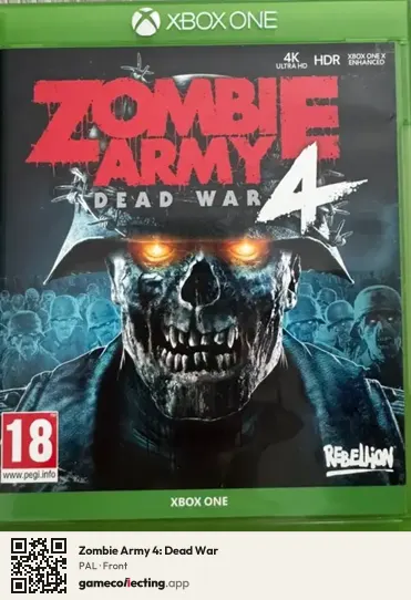 Zombie Army 4: Dead War Xbox One, PAL box front