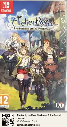 Atelier Ryza: Ever Darkness & the Secret Hideout Nintendo Switch, Europe box front