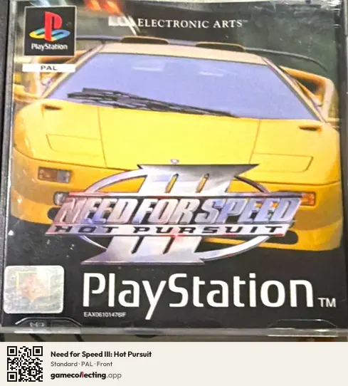 Need for Speed III: Hot Pursuit PlayStation, PAL box front