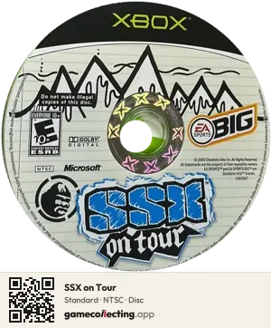 SSX on Tour Xbox, NTSC disc