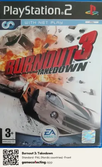 Burnout 3: Takedown PlayStation 2, Nordic countries box front