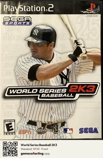 World Series Baseball 2K3 PlayStation 2, NTSC box front