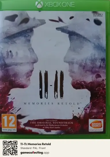11-11: Memories Retold Xbox One, PAL box front