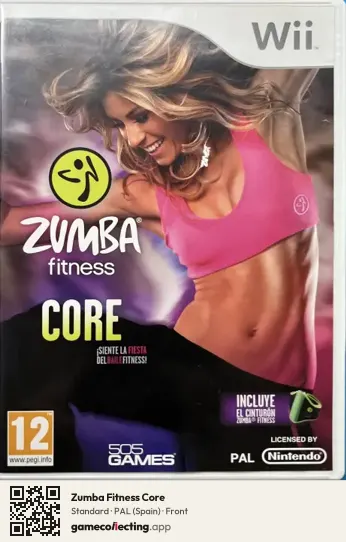 Zumba Fitness Core Nintendo Wii, Spain box front