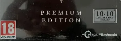 The Elder Scrolls V: Skyrim, the PEGI square on its front
