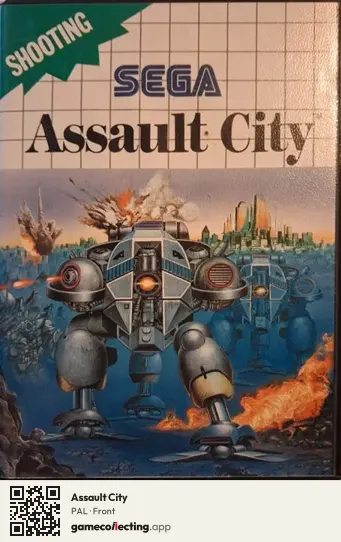 Assault City Sega Master System, PAL box front