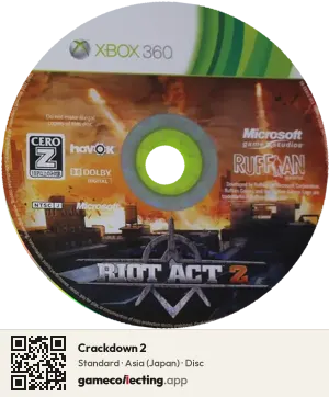 Crackdown 2 Xbox 360, Asia disc