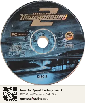 Need for Speed: Underground 2 Computer, PAL disc