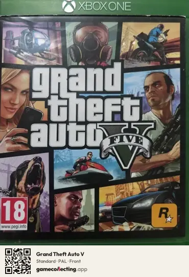 Grand Theft Auto V Xbox One, PAL box front