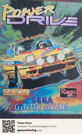 Power Drive Sega Game Gear, United Kingdom box front