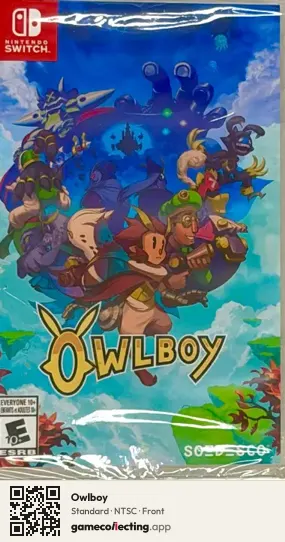 Owlboy Nintendo Switch, NTSC box front