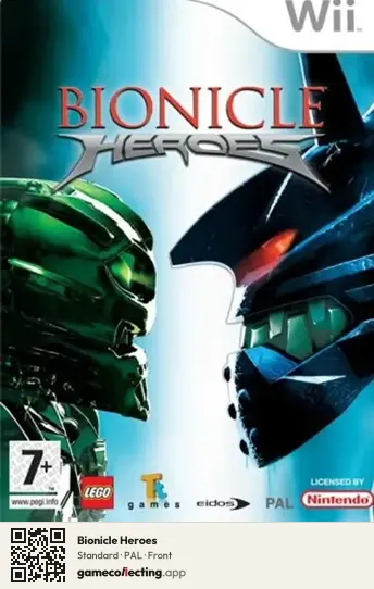 Bionicle Heroes Nintendo Wii, PAL box front
