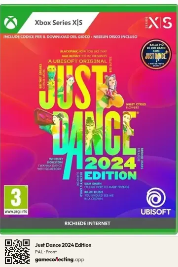 Just Dance 2024 Edition Xbox Series X, PAL box front