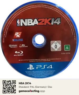 NBA 2K14 PlayStation 4, PAL disc