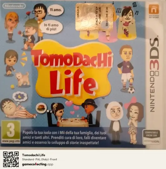 Tomodachi Life Nintendo 3DS, Italy box front