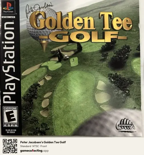 Peter Jacobsen's Golden Tee Golf PlayStation, NTSC box front