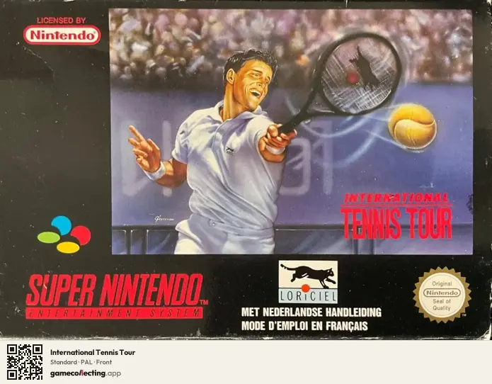 International Tennis Tour Super Nintendo Entertainment System, PAL box front