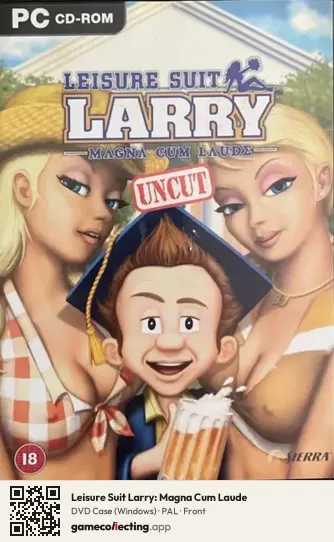 Leisure Suit Larry: Magna Cum Laude Computer, PAL box front