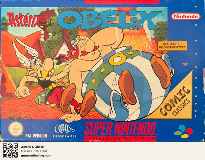 Astérix & Obélix Super Nintendo Entertainment System, PAL box front