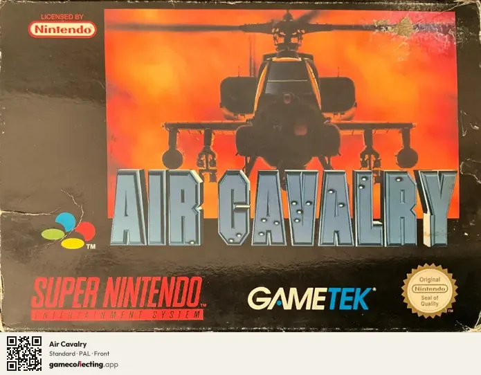 Air Cavalry Super Nintendo Entertainment System, PAL box front