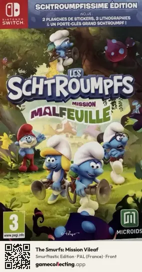 The Smurfs: Mission Vileaf Nintendo Switch, France box front