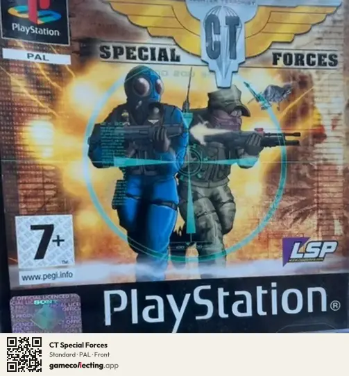 CT Special Forces PlayStation, PAL box front