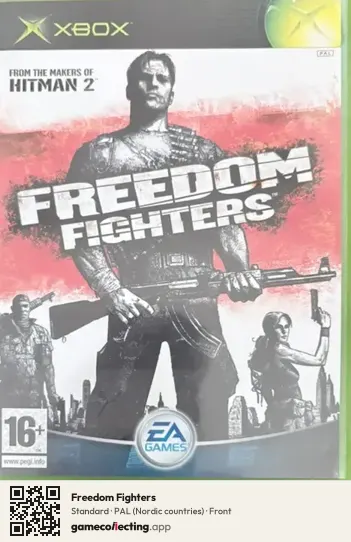 Freedom Fighters Xbox, Nordic countries box front