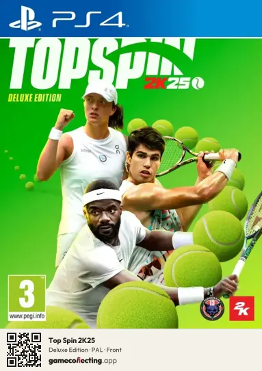 Top Spin 2K25 PlayStation 4, PAL box front
