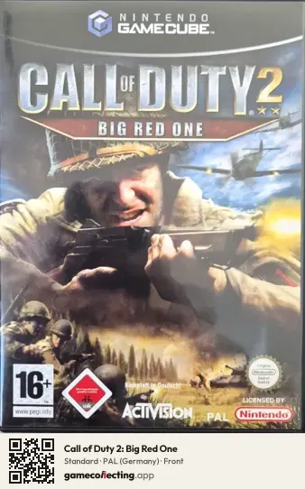 Call of Duty 2: Big Red One Nintendo GameCube, Germany box front