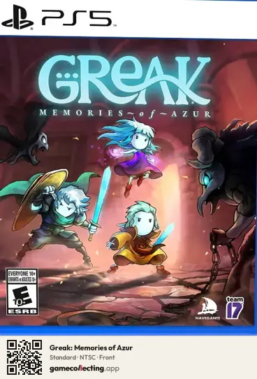 Greak: Memories of Azur PlayStation 5, NTSC box front