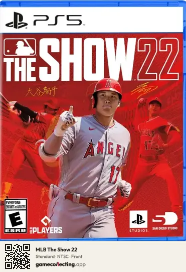 MLB The Show 22 PlayStation 5, NTSC box front