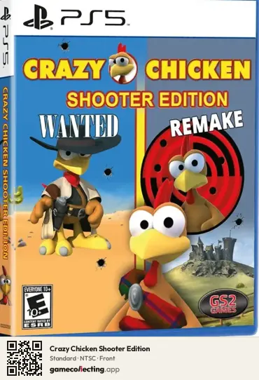 Crazy Chicken Shooter Edition PlayStation 5, NTSC box front
