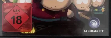 South Park: The Stick of Truth, the USK square on its front