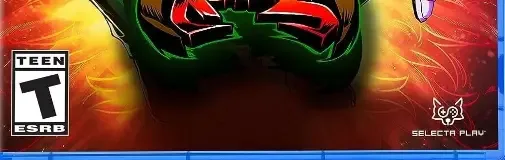 Fight'N Rage, the ESRB box on its front