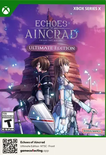 Echoes of Aincrad Xbox Series X, NTSC box front