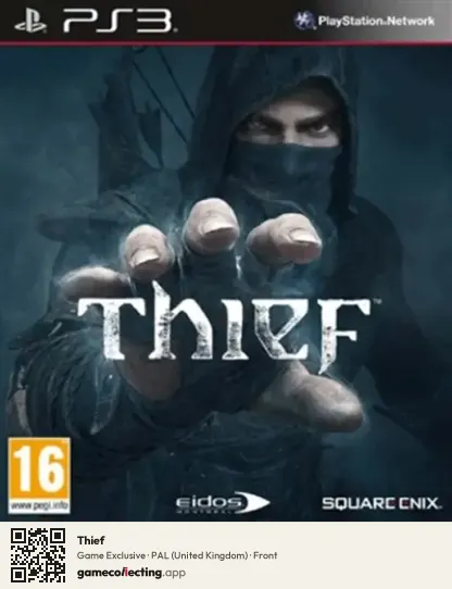 Thief PlayStation 3, United Kingdom box front