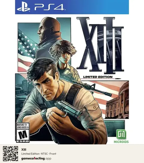 XIII PlayStation 4, NTSC box front