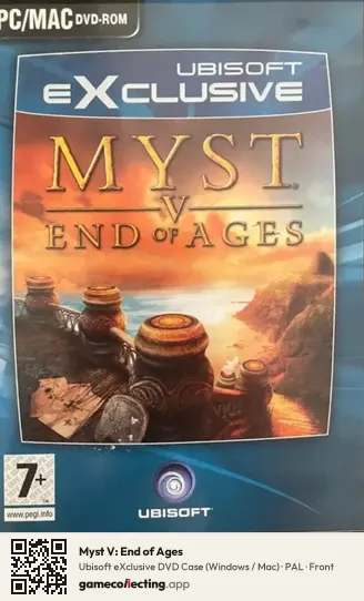 Myst V: End of Ages Computer, PAL box front