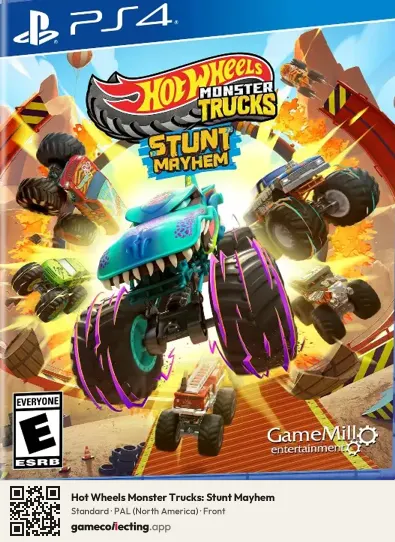 Hot Wheels Monster Trucks: Stunt Mayhem PlayStation 4, North America box front