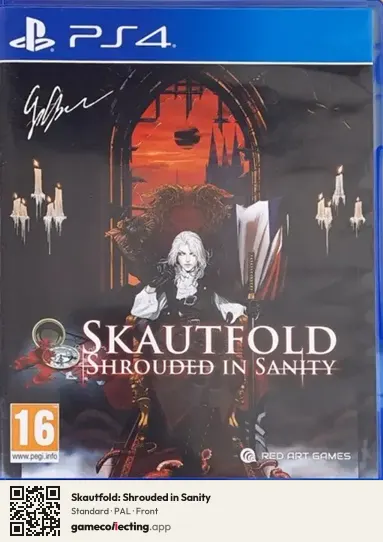 Skautfold: Shrouded in Sanity PlayStation 4, PAL box front