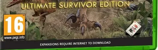 Ark: Survival Evolved, the PEGI square on its front