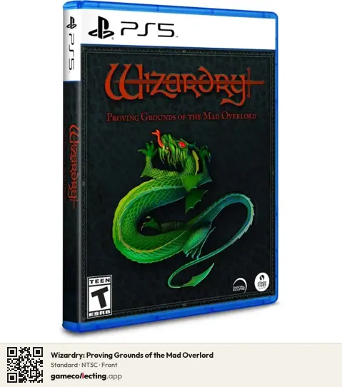 Wizardry: Proving Grounds of the Mad Overlord PlayStation 5, NTSC box front