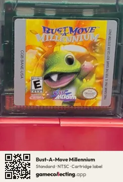 Bust-A-Move Millennium Game Boy Color, NTSC cartridge label