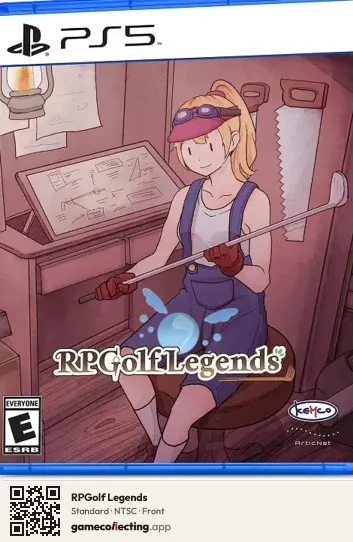 RPGolf Legends PlayStation 5, NTSC box front