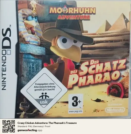 Crazy Chicken Adventure: The Pharaoh's Treasure Nintendo DS, Germany box front