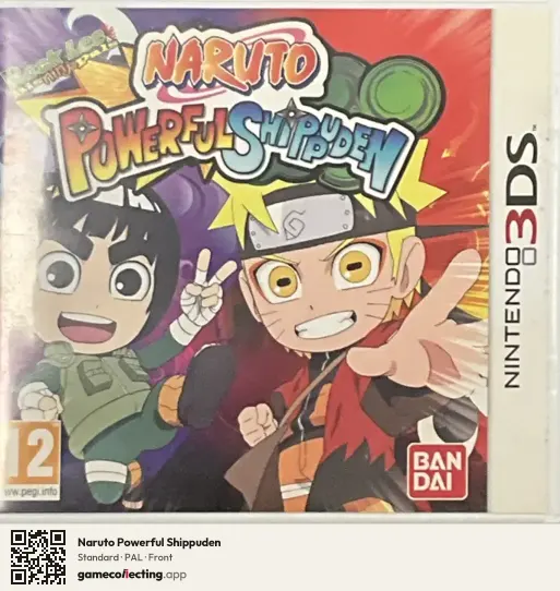 Naruto Powerful Shippuden Nintendo 3DS, PAL box front