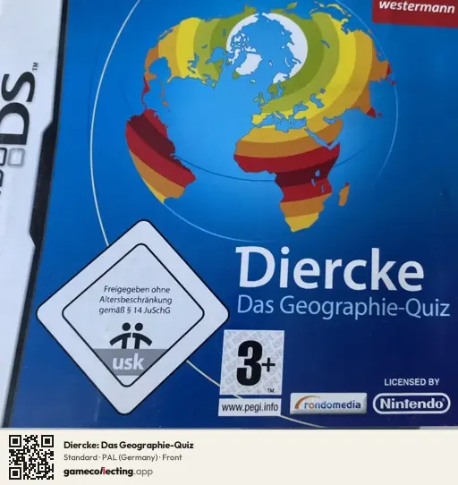 Diercke: Das Geographie-Quiz Nintendo DS, Germany box front