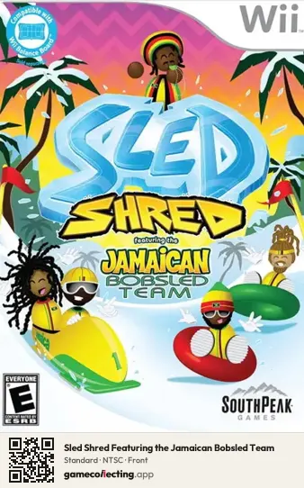 Sled Shred Featuring the Jamaican Bobsled Team Nintendo Wii, NTSC box front