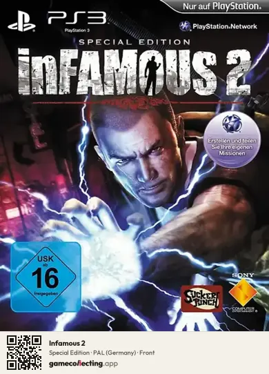 Infamous 2 PlayStation 3, Germany box front